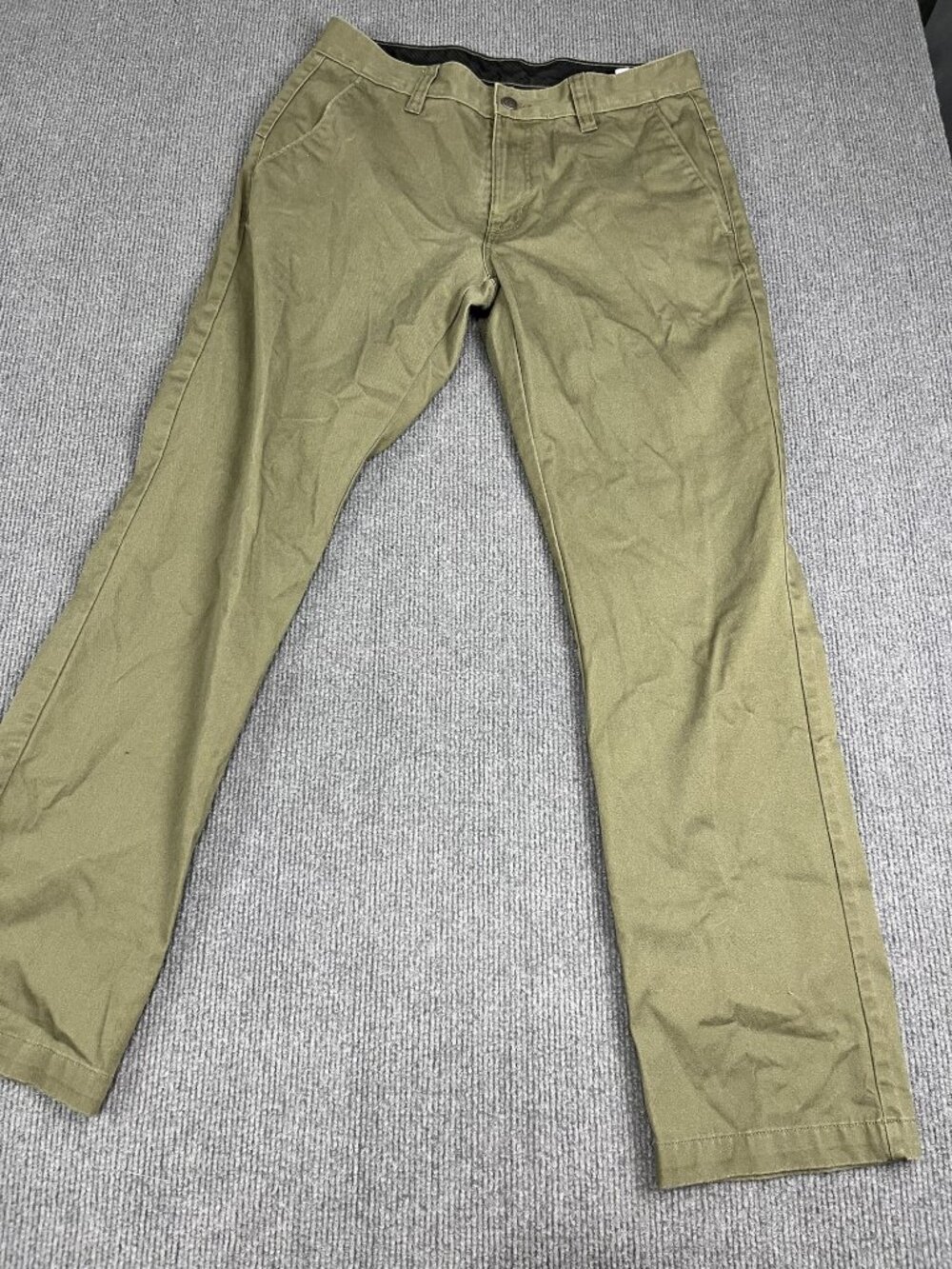 Volcom Mens Green Straight Fit Pants Size 31